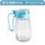 调味瓶 玻璃厨房液体调料瓶B863创意装酱油醋调料瓶套装lq300(蓝色 油瓶)