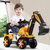 智想儿童电动挖掘机可坐可骑人大号工程车玩具模型2-6岁 国美超市甄选