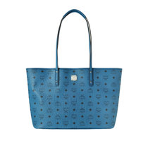 MCM女士蓝色收纳袋手提购物袋 MWP7SVI33LC蓝色 时尚百搭