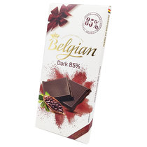 白丽人比利时进口Belgian白丽人85%黑巧克力100g 国美超市甄选