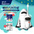 舒宁儿童电动牙刷熊猫非充电式软毛男女2-3-6-12岁宇航员造型玩具带太空舱水杯WY889-1902