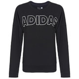 adidas阿迪达斯女装 2016春季新款休闲运动套头衫针织卫衣 AJ6427(黑色 M)