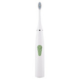 纳宝士声波电动牙刷高密度刷头清洁力5800R/min高频震动呵护口腔牙齿 白色