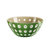 意大利guzzini 原装进口创意小吃碗家用水果碗甜品碗沙拉碗幻影波点碗 国美厨空间(绿色 中号)