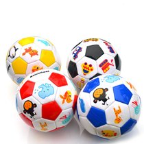 嘀威尼 Diweini2号足球 卡通足球 幼儿园球类玩具 小方块足球 拍拍皮球(红色)