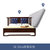 新中式实木床双人1.8米主卧软包婚床简约卧室古典紫檀家具  1800mm*2000mm 框架结构(床+20cm弹簧床垫)
