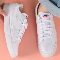 Nike/耐克女鞋新款低帮运动鞋小白鞋舒适透气轻便耐磨休闲鞋板鞋CZ0294-100(白色 39)