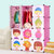 索尔诺宝宝衣柜儿童收纳柜婴儿储物柜整理塑料卡通组装衣物收纳箱(粉色 12门8格2挂 M120802)