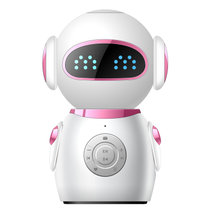 中沃（FREE WORKS)儿童智能玩具陪伴对话机器人学习语音聊天 早教机英语学习玩具礼物音乐播放机亲自教育(粉红色)