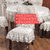 欧式加大餐椅垫椅套防滑餐桌布艺蕾丝四季通用垫中式凳子椅子坐垫(羽毛白色)