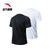 安踏跑步运动T恤透气吸湿夏季两件套3XL黑白 国美超市甄选