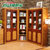 健舒宝 实木书柜书架组合橡胶木家具F011#书柜(二门书柜)