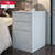 现代床头柜 时尚收纳柜 简约床头置物柜 家用办公文件柜M-521(D款白色)