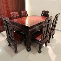 红木家具红木餐桌实木饭桌长方形1桌6椅南美酸枝木