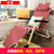 折叠椅子便携家用躺椅午睡椅懒人沙发单人飘窗椅沙滩椅子M102(红色 棉布)