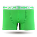 DarkShiny 电脑立体剪裁 彩虹糖果多色 男式平角内裤「HOCL07」(青绿 L)
