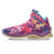 李宁篮球鞋音速3代高帮运动鞋透气战靴夏季ABPK021-4亮葡紫/荧光果粉/金(紫色 43.5)