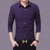 BEBEERU 春秋男装休闲男式衬衣 男士修身长袖衬衫 潮版 SZ-66(紫色)