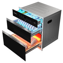 康宝（Canbo）消毒柜嵌入式 家用 消毒碗柜 三层大容量 高温二星级消毒柜 XDZ110-ESV1