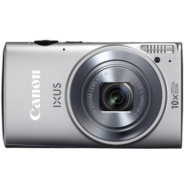 佳能（canon）IXUS255HS数码相机 银色 全新炫彩机身 约1210万有效像素 24mm广角+10倍光学变焦 高速自动对焦功能 Wi-Fi影像分享功能