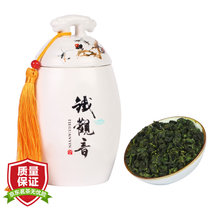 印象堂铁观音乌龙茶山茶花陶瓷罐100g 茶叶安溪原产乌龙茶综合绿茶工艺