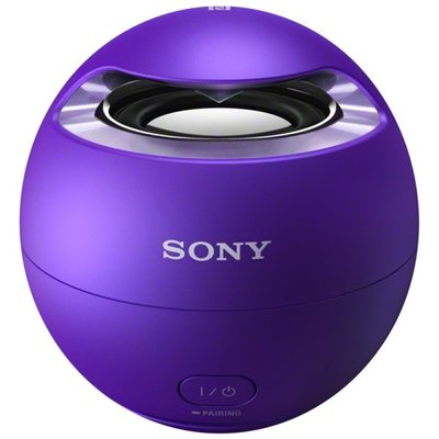 索尼（SONY）SRS-X1/WC 无线防水迷你音响 持NFC一触即听 蓝牙3.0 白色(紫色)