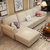 思巧 布艺沙发美式客厅转角布沙发现代简约小户型 欧式布沙发组合可以拆洗 1021(图片色 三人+脚踏)
