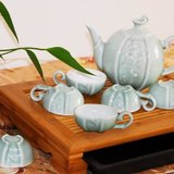 泰山 范炜光大师设计和谐五洲青瓷茶具套装