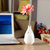 负离子氧吧 USB空气净化器 办公室卧室使用 （花朵随机）(瓷白色)