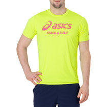 【新品】ASICS亚瑟士 2017春夏新款 男式运动舒适透气印花短袖T恤男 XT6380(XT6380-05 XL)