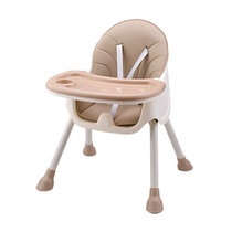 竹咏汇  儿童餐椅PP材质 宝宝餐椅 小孩可调节便携式座椅多功能宝宝吃饭桌椅(布艺-绿色)