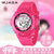 品牌捷卡M969女款潮流电子表JAGA学生儿童手表防水夜光闹铃女孩(粉色 塑胶)第5张高清大图