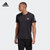 阿迪达斯男装跑步运动短袖T恤GC7873XS黑色 国美甄选