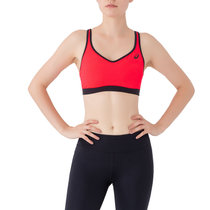 亚瑟士 17年新款女子运动防震胸衣 健身跑步带胸垫交叉肩带胸衣140902(140902-0688 XL)