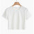 纯色短款短袖T恤女露脐修身韩版流行新款ins上衣潮(M建议91-100斤 米白色短款)