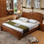 王者佳人 床 实木床现代中式双人床简约床婚床卧室家具 大床1.8米 1.5米 双人床YX-8250(胡桃色1.5米)