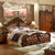 拉斐曼尼 IA013 欧式床 美式乡村双人床1.8米婚床 卧室奢华雕花公主床 皮艺床(1.8m*2m 床)