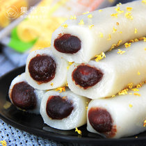 集香草上海特产红豆沙味桂花条头糕55g*4包 老式传统糕点糯米糕点心网红小吃