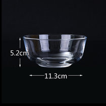 透明玻璃碗沙拉家用大碗汤碗微波炉专用耐高温创意汤碗饭碗泡面碗(小号)