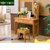 卡富丹 德国榉木中式实木家具卧室家具梳妆台带凳简约现代小户型卧室迷你梳妆桌WS302