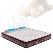 思巧 弹簧床垫 天然乳胶床垫 透气面料1.5米1.8米双人床垫 席梦思床垫 151(花边色 150*190)