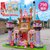 XINLEXIN 正版授权叶罗丽公主儿童积木城堡过家家玩具女孩益智玩具叶罗丽娃娃店 颜色丰富 贴合紧密