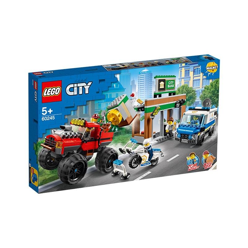 lego乐高城市系列巨轮越野车大劫案60245拼插积木玩具