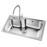 欧琳（OULIN）水槽304不锈钢洗菜盆洗碗池 厨房大单槽OLWG73450（CFX001）