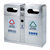 南方旗下 和畅户外垃圾桶分类环保垃圾桶 GPX-235室外垃圾箱小区垃圾筒公用可回收果皮桶(GPX-235不锈钢)