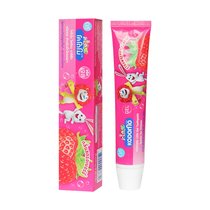 狮王无糖防蛀儿童牙膏草莓味40g 温和洁净可吞咽