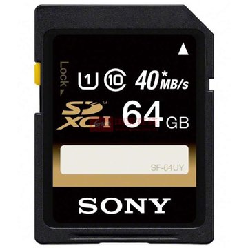 索尼(sony sf-64uy 64g sd卡 相机摄像机内存卡存储卡 class10 超