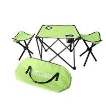 锦多惠易路达凳式三件套户外桌椅套装YLD-TZS01(绿色)