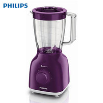 飞利浦（PHILIPS） HR2100/60搅拌机 家用多功能 果汁搅拌机 小型多档电动料理机台式1.5L辅食 紫色