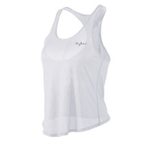 跑步背心女夏速干宽松工字运动t恤马拉松瑜伽服薄款无袖健身上衣(白色 S)